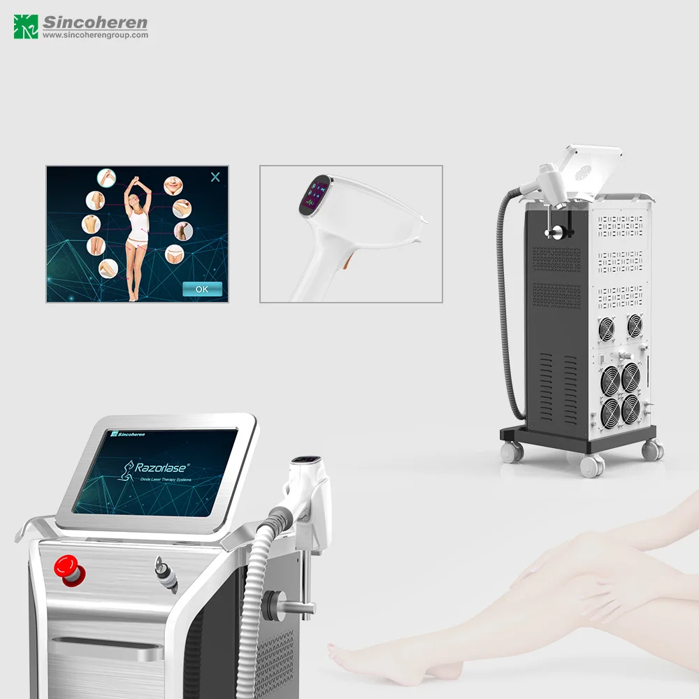 810nm Fiber Coupled Diode Laser Hair Removal Machine For All Skin Colers 2021 Sincoheren Therapy Systems