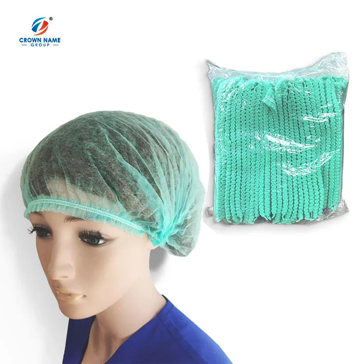 Food Factory SPA Hair Net Head Cover Non Woven Disposable Mob Cap