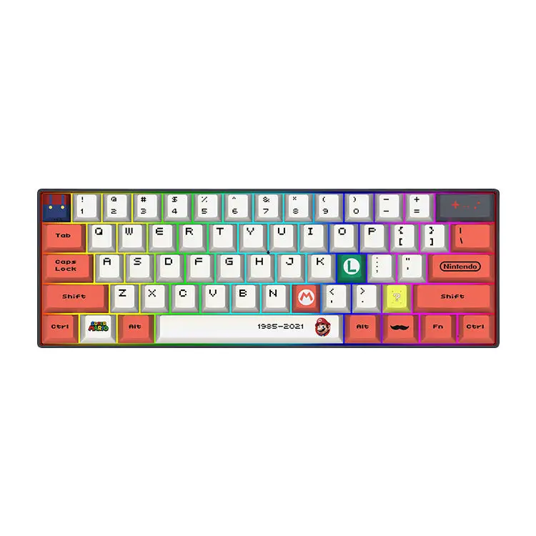 High Quality Flexible Diy Wired Gamer Bt 5.0 Computer Keycap Kit Rgb Light Wireless Gaming Mechanical Keyboard