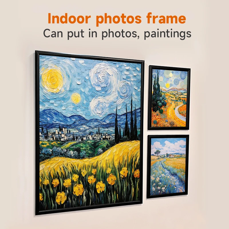 A1/A2/A3/A4Poster Snap Frame for Indoor Outdoor Wall Mounted Picture Poster Photo Frame Metal Aluminum frame