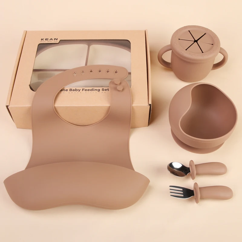 Silicone Baby Feeding Snack Bowls Set Food Grade Suction Bowl Baby Feeding Baby Silicone Bowl