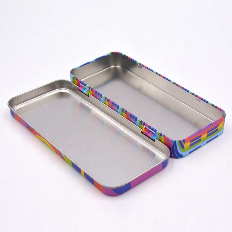 Standard wholesale tin pencil box for children