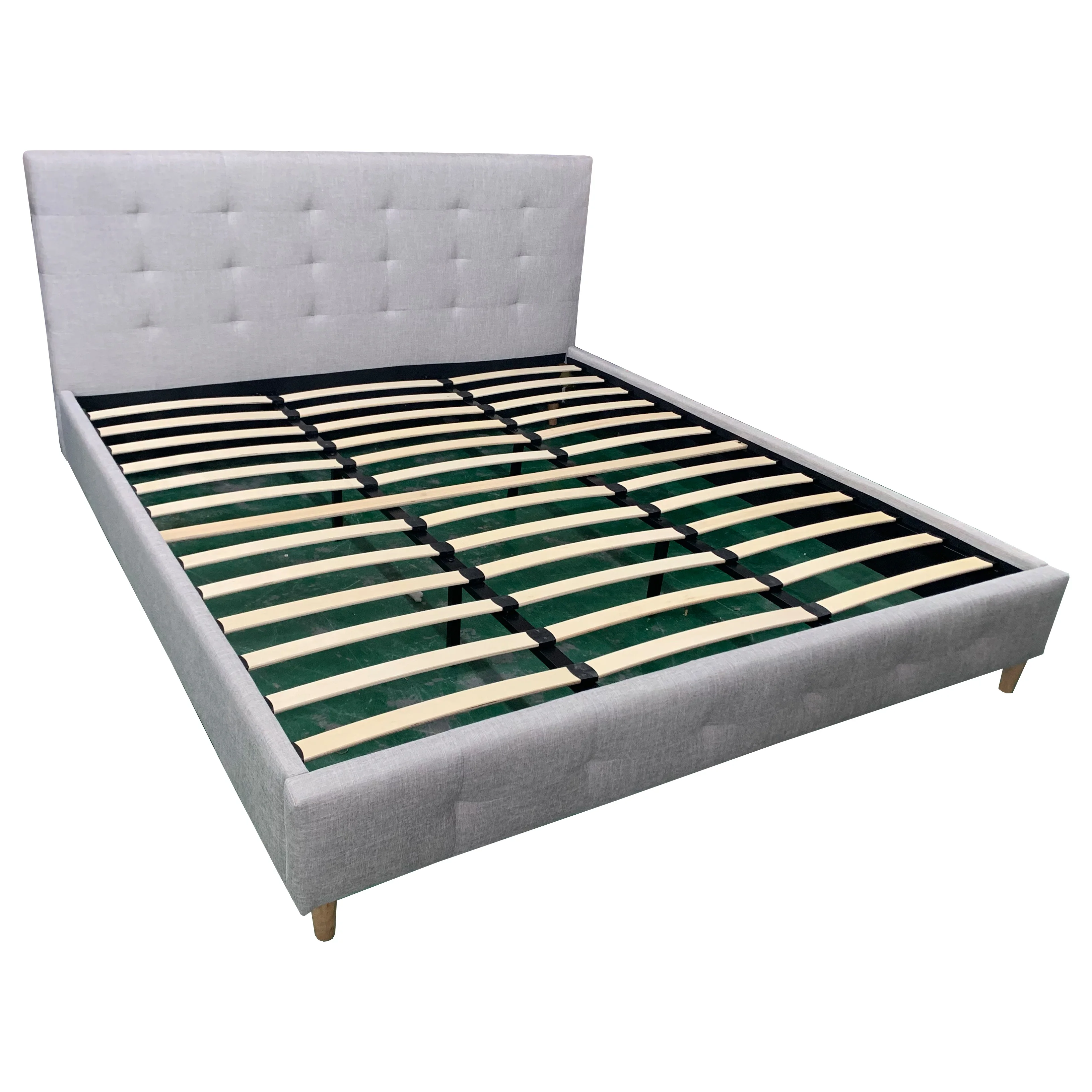 China bed room furniture  king modern fabric upholstered bed cheap beds