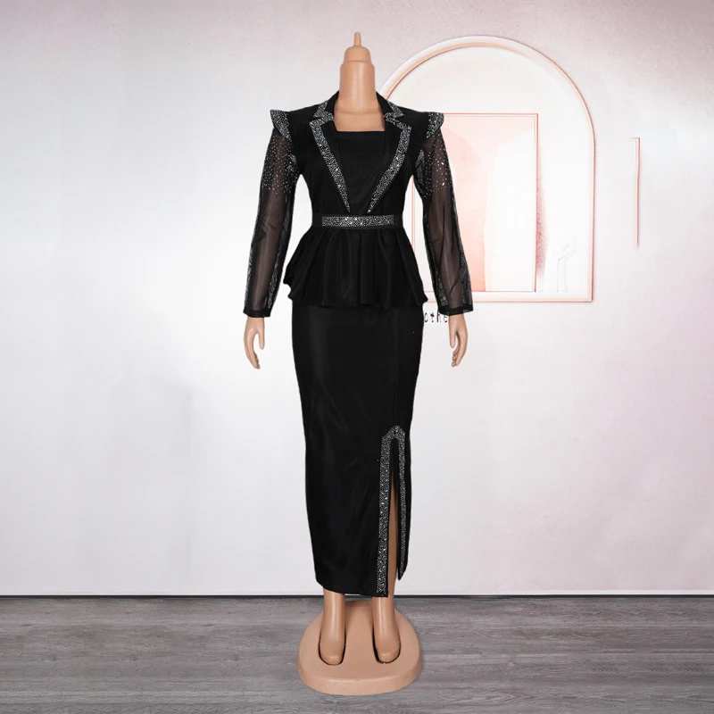 African Party Dresses for Women Turkey Wedding Evening Gown Sexy Bodycon Maxi Long Dress Africa Clothing Muslim 2024