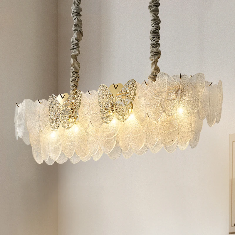Luxury Light Crystal Living Room Chandelier French main Bedroom Dining Room  Butterfly  Crystal 2023 New Lamps