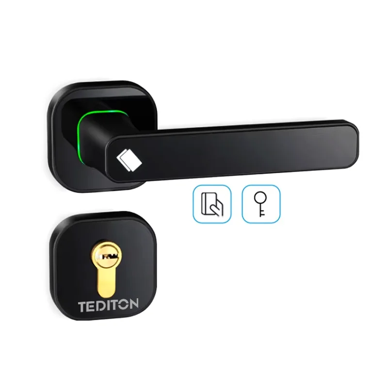 Электронные смарт-замки Tediton без ключа для квартир в отеле онлайн Wi-Fi система дверного замка с приложением
