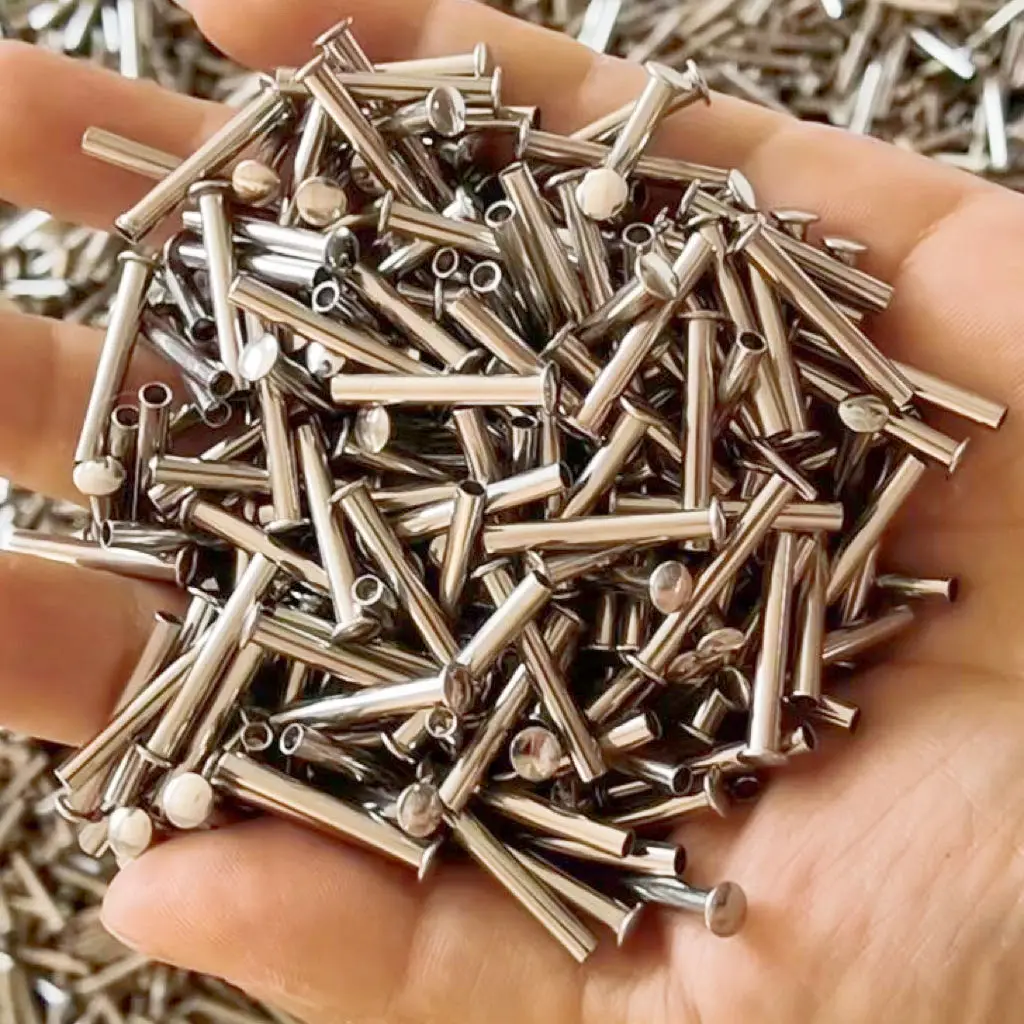 Custom Copper Solid Metal Decorative Double Head Stainless Steel Brass Rivet For Leather