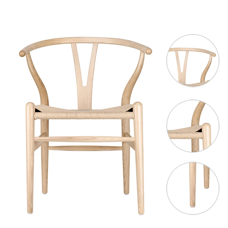 Wishbone Chair High Quality Modern Nordic Dinning Room Solid Wood Wishbone Chair Hans Wegner Y Dining Chairs