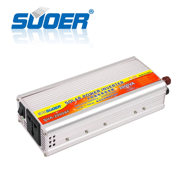 Suoer DC AC Inverter 2kw Solar Modified Power Inverter 12V 230V USB interface
