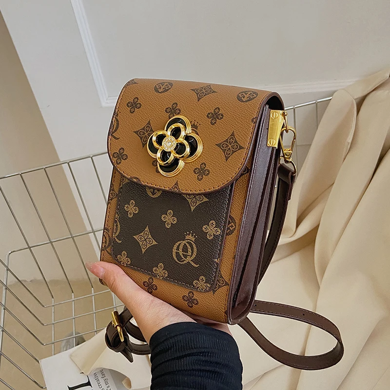 Hot sale Pu Leather Women Shoulder Handbag mini Sling Bags For kid Girls Shoulder  Wholesale Cell Phone Wallet messenger bag