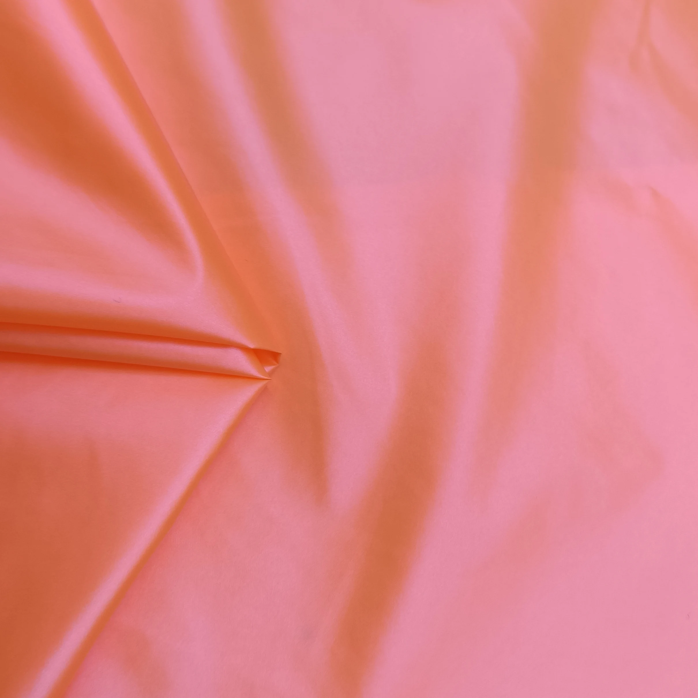 Wholesale high quality full dull 380T nylon fabric 100% down proof PU Coated fabric