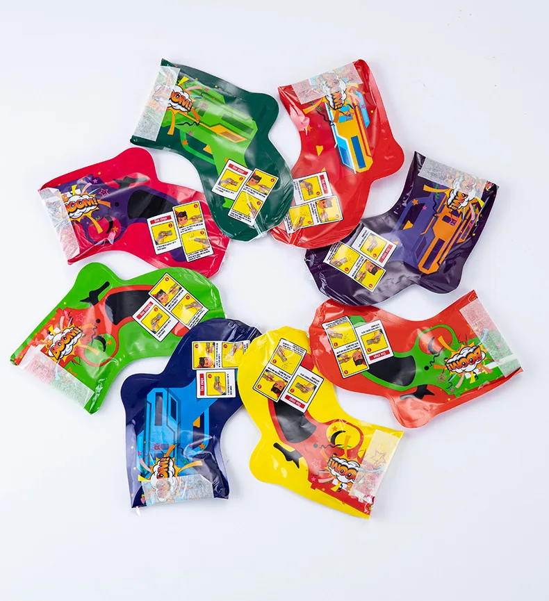 Wholesale Biodegradable Inflatable Confetti Balloon Fireworks Gun Fireworks Toy For Holiday Birthday Party Wedding