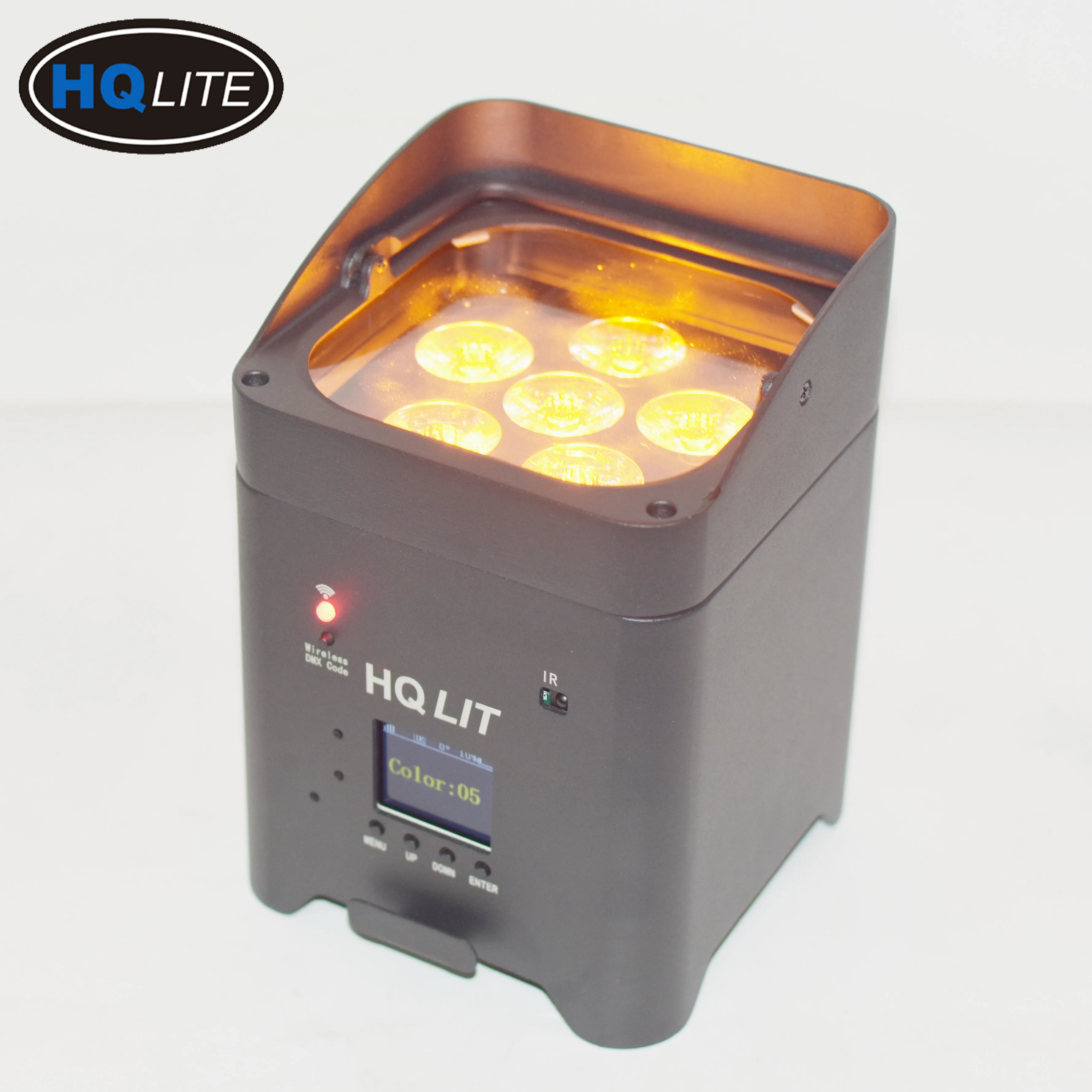 10 шт. с чехлом для сцены освещение 6*18 Вт led par rgbwa УФ 6in1 беспроводной DMX на батарейках светодиодные лампы