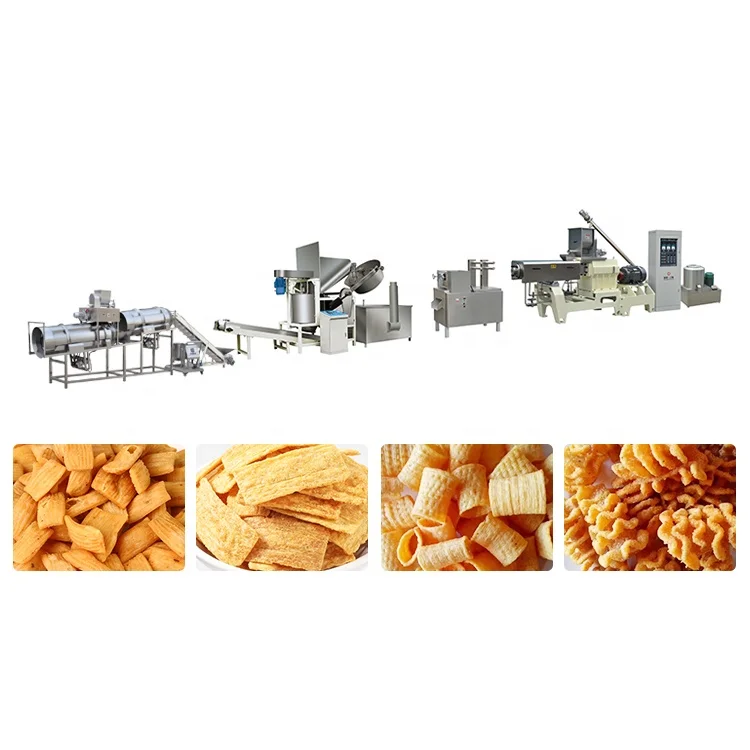Snack Food Puffed Machine Cereal Rice Puffed Corn Snacks Extruder Food Extruder Machine Line