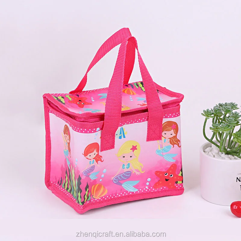 Плоские складные пакеты для обедов с мультяшным принтом