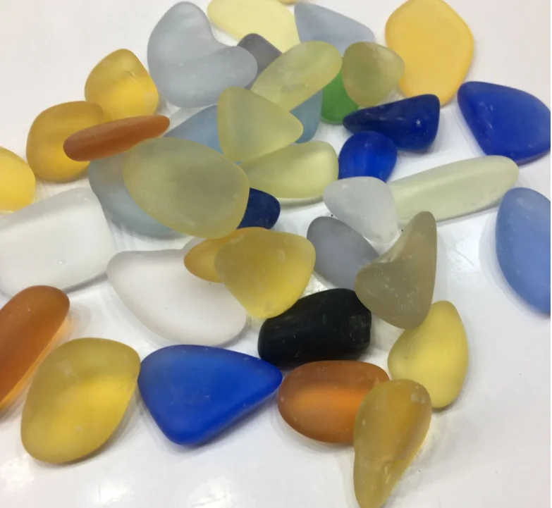 
Fish Tank Decoration Gems Aquarium Ornament Marbles Pebbles Beach Glass Beads, Decorative Gravel Rocks Stones for Table Scatter 