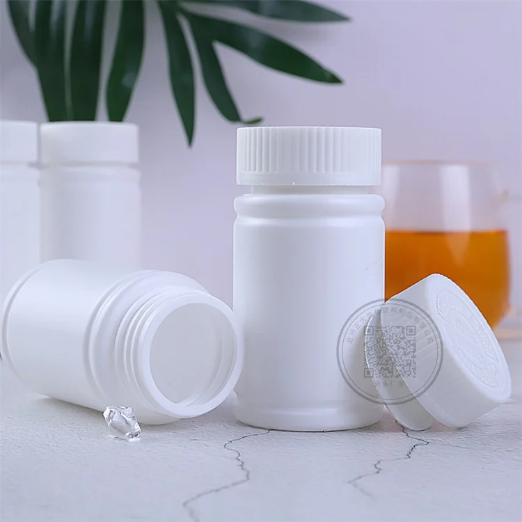 Empty 100ML 150ML 200ML Plastic Hdpe Vitamin Capsule Medical Pill Bottle