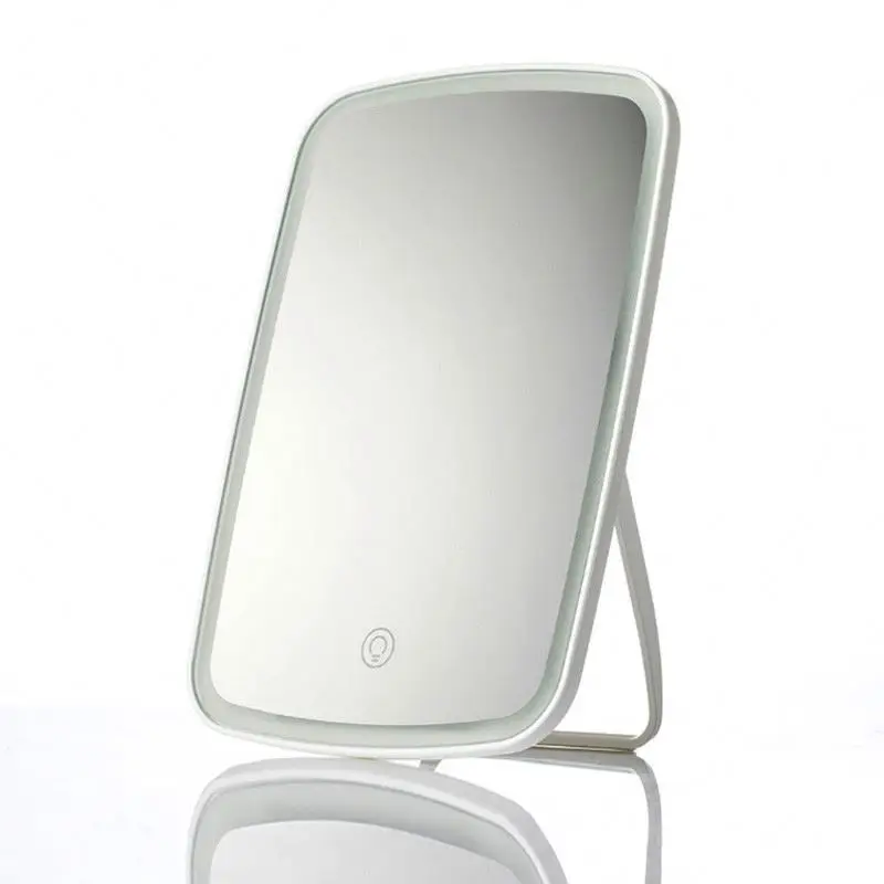 Lighted  Usb chargin Touch Screen Portable Ultra Thin Compact Vanity Mirror with Touch Screen Dimming for Cosmetic