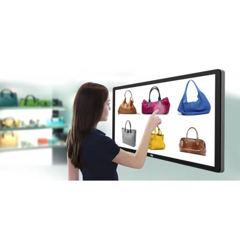 2022 Touch screen Jump HyperLink wall mounted elevator shopping mall restaurant WIFI cloud digital Display board signage TV