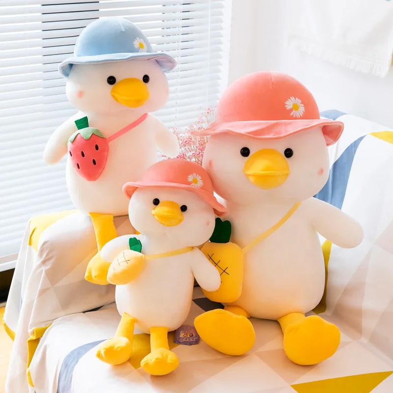 Wholesale High Quality Hot Sale Cute Duck Plush Toys Plush Hat Series Animals DOLL Yellow Duck