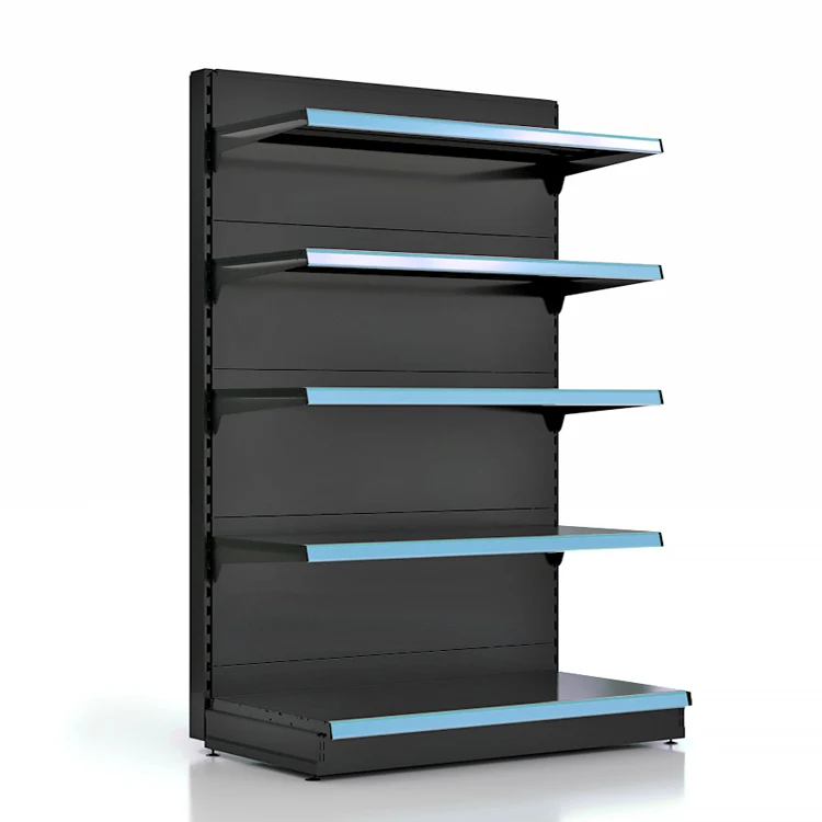 2024 New Hot Selling Metal Gondola Grocery Store Supermarket Display Shelves