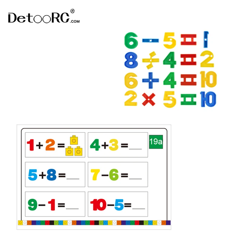 Detoo DIY STEM Educational toys Mathematical cube blocks for kids early learning diy building games
