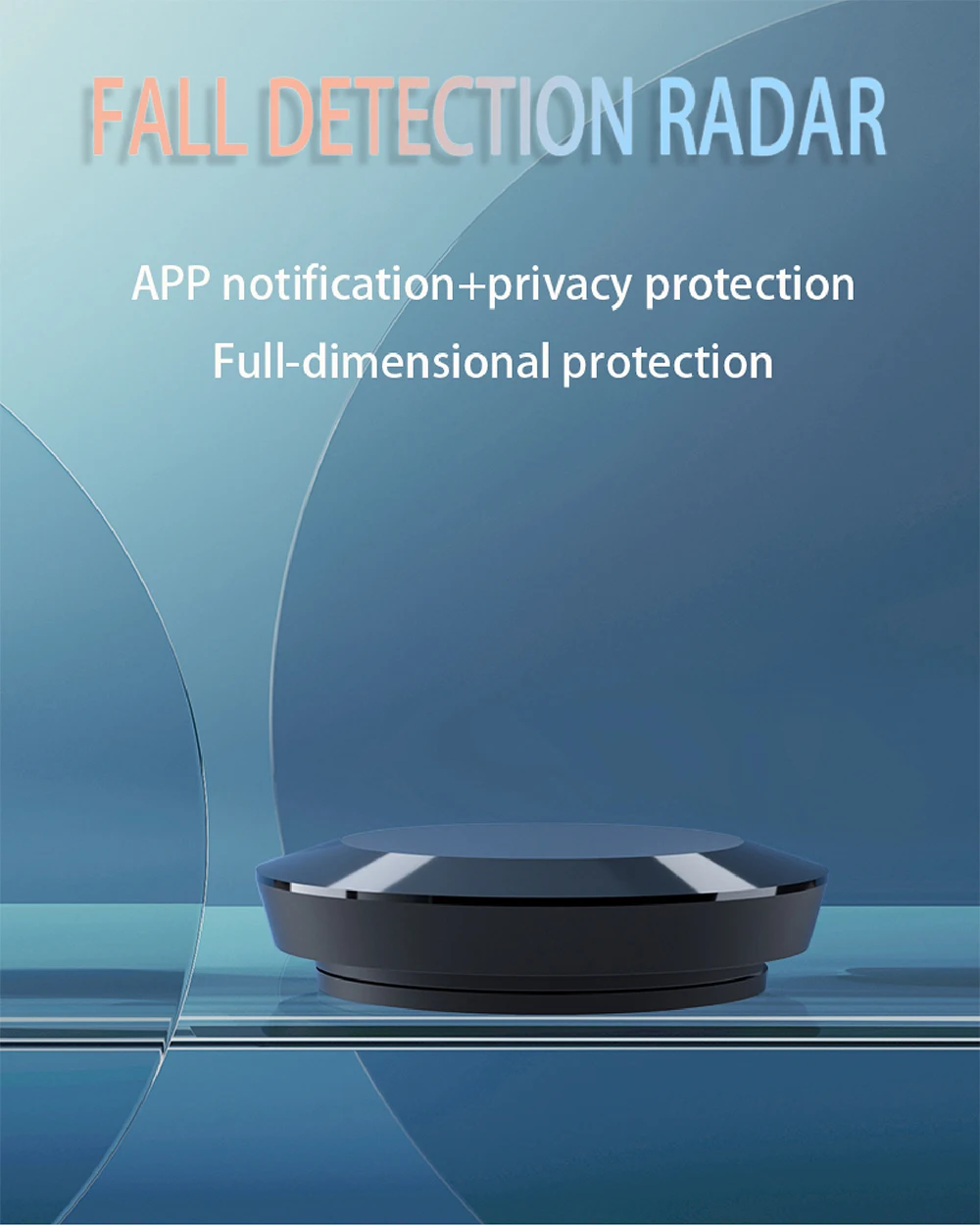 ZIGBEE/Wifi App Remote Elderly Human body fall down detection motion sensor device radar millimeter for body fall detection