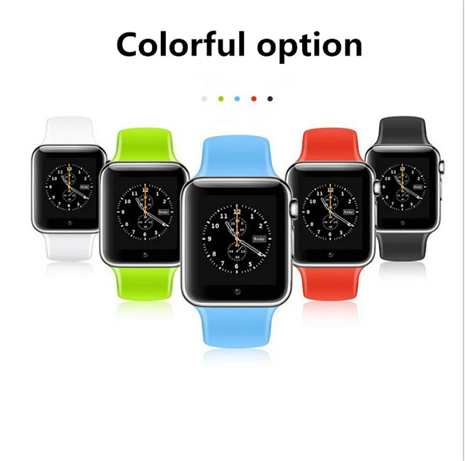 Wholesale A1 smartwatch waterproof Men Sport Pedometer fitness smart watch support SIM card Camera android smart watch A1