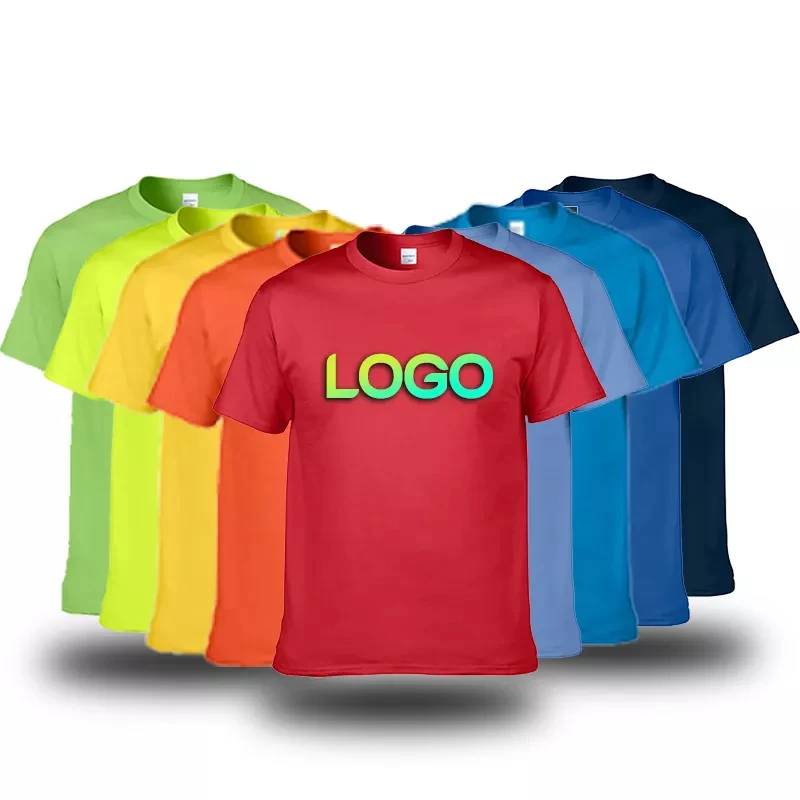 High Quality 180Gsm Cotton Mens Tshirts Custom Your Own Brand Printing Blank T Shirt For Unisex