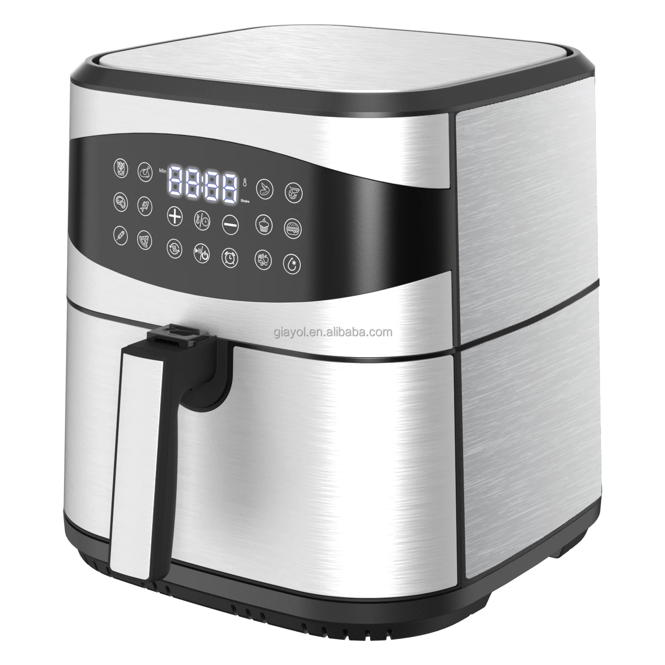GIAYOL SmileStyle Graffiti Wifi 8L/9.4L 12in1 Double heat Digital Electric Full stainless Air Fryer with preheat/shake/Dehydrate