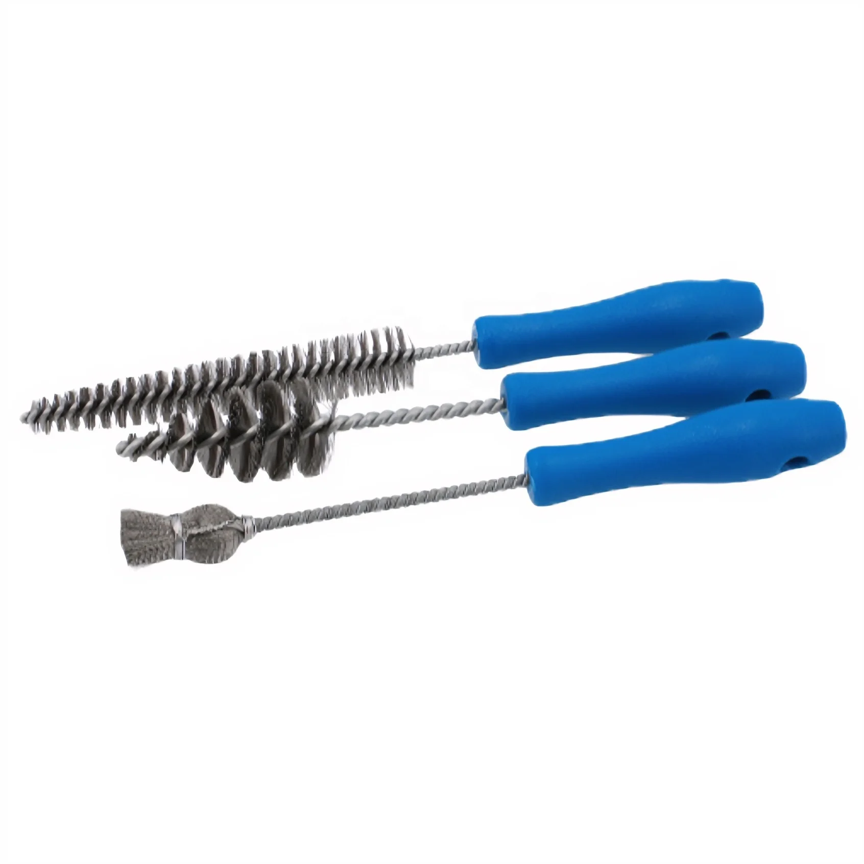 3PCS Stainless Steel Diesel Injector Bore Sleeve Cleaning Cup Removal Installation Kit with Soft Grip