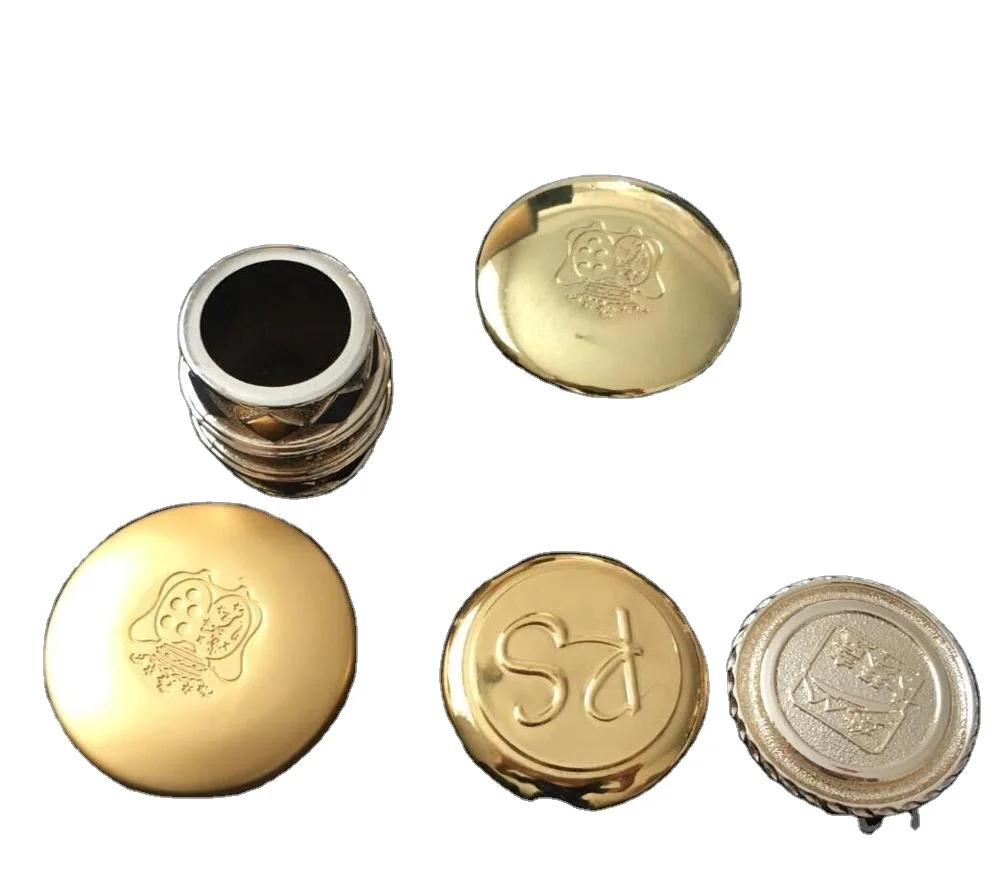 custom  Zinc alloy die casting metal 3D bottle cap for perfume or vodka