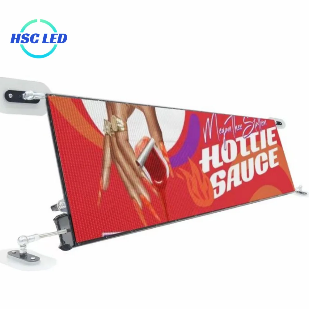 High Resolution Pixel LED Smart screen Car Rear Window Display LED APP Programmable Car Sign LED Smart Car Screen