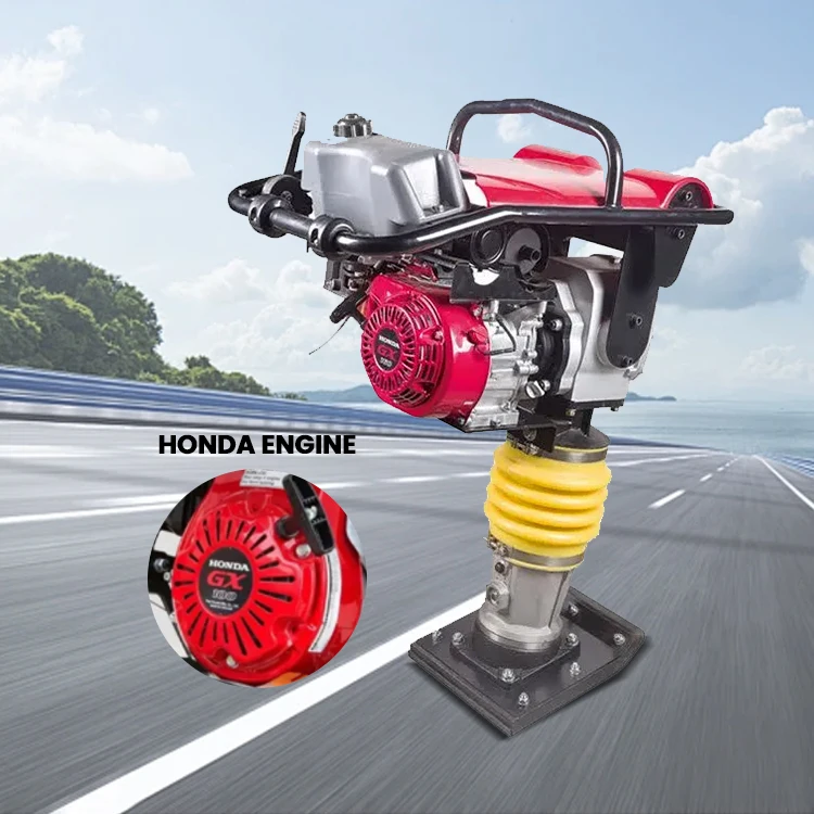 Honda Gx160 Petrol Gasoline Handheld 5.5Hp Honda Engine Small Rammer Compactor Tamping Rammer