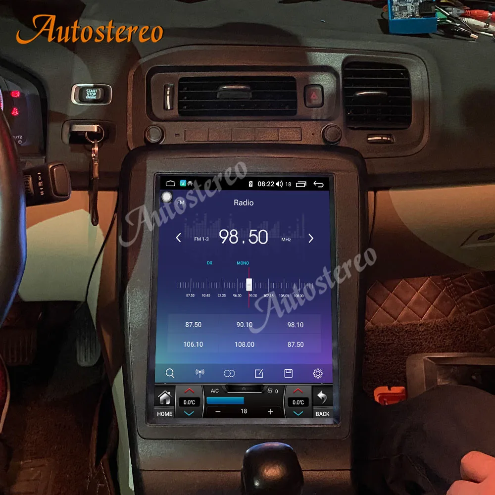 Автомобильный мультимедийный плеер для Volvo S60 V60 2011-2018 Android 11 0 128G Тесла стиль GPS навигация автомобильное радио лента записывающее
