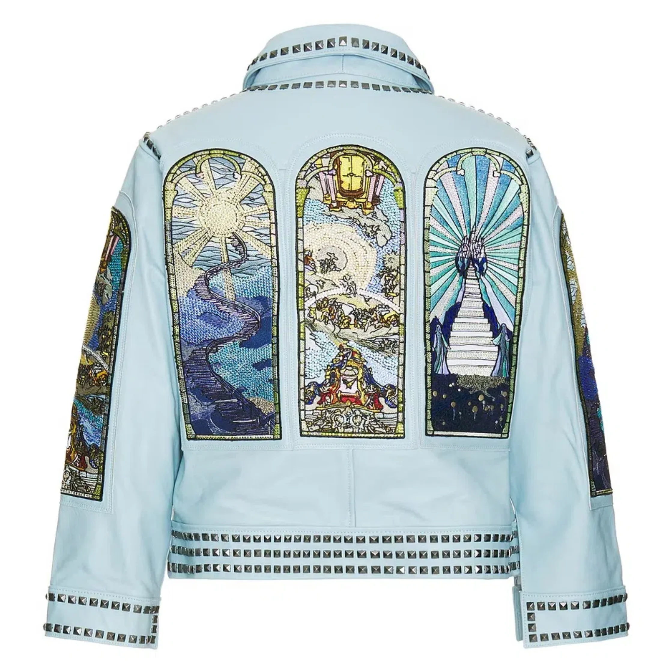 High Quality Vintage Style 3D Applique Embroidery Cropped Hoodie Jacket With Zipper For Men