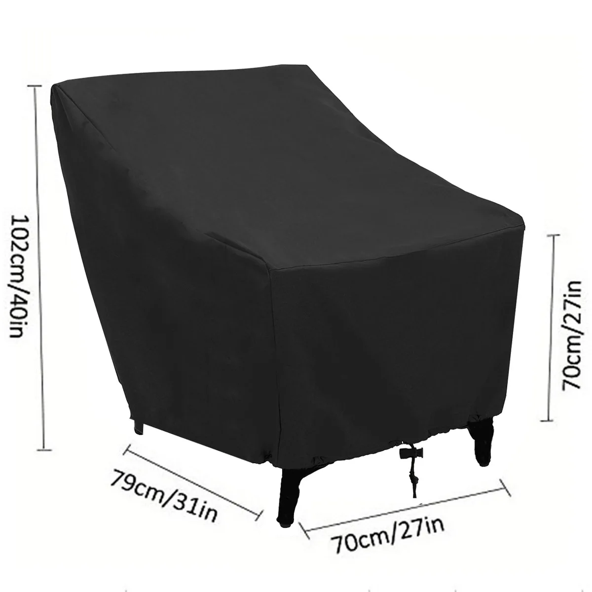 Waterproof Sturdy Patio Chair Covers for Outdoor Furniture Single sofa cover Patio Chair Cover