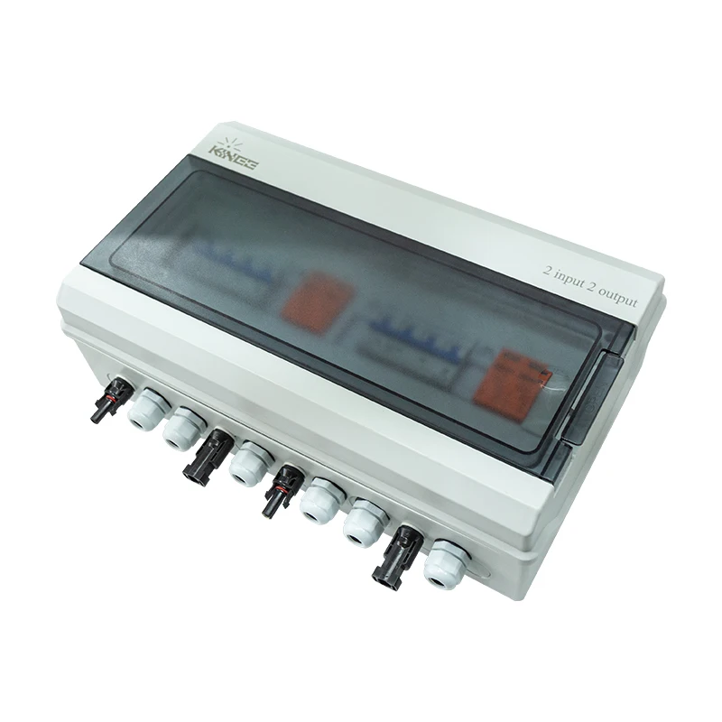KINEE High quality IP65/IP66 2in 2out Lightning proof photovoltaic PV combiner box made in China 2 in 1 Combiner Box