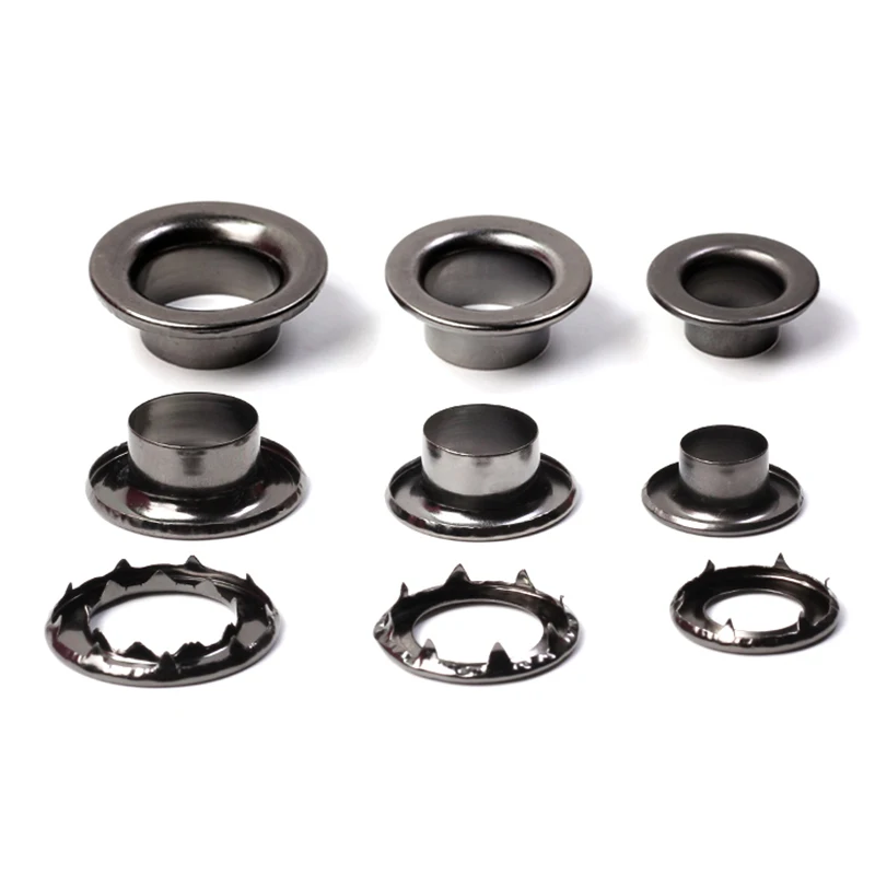 Оптовая продажа, металлические петли с зажимами, размер под заказ, кнопки с зажимами для одежды (железная нержавеющая сталь, латунь), крепежные прокладки для сумок, обуви