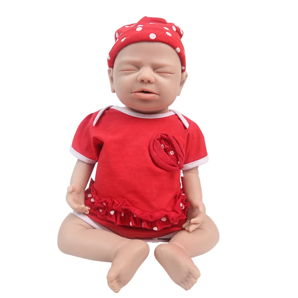 19 дюймов милые реалистичные куклы Reborn Baby Handmade силиконовые спальные