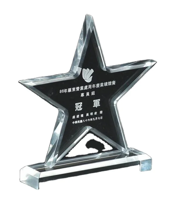 Factory Supplier Acrylic Material Award Customized Plaques Modeling Trophy
