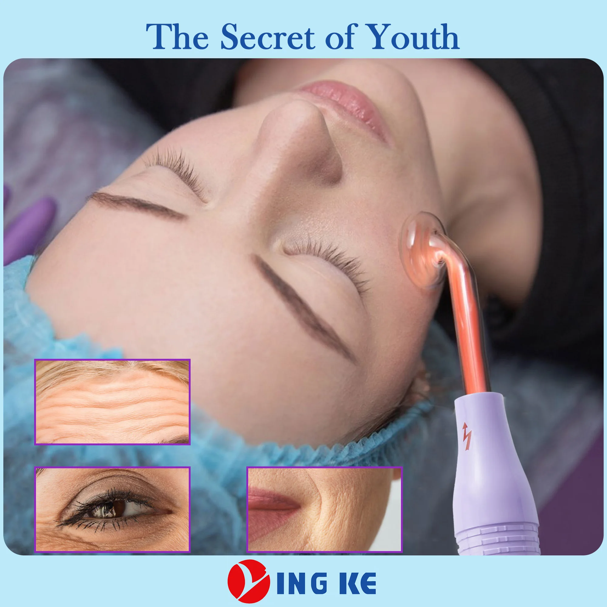 Portable High Frequency Facial Beauty Products Skin Care Tool High Frequency Facial Device