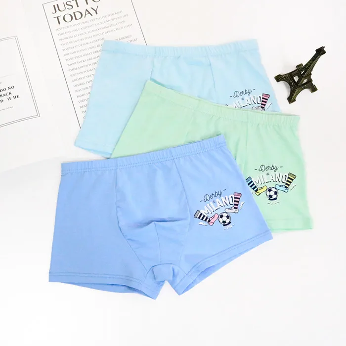 
Hotsale 4-12 Years Qute Printing Organic Cotton Children Thongs Underwear Children Underwear 