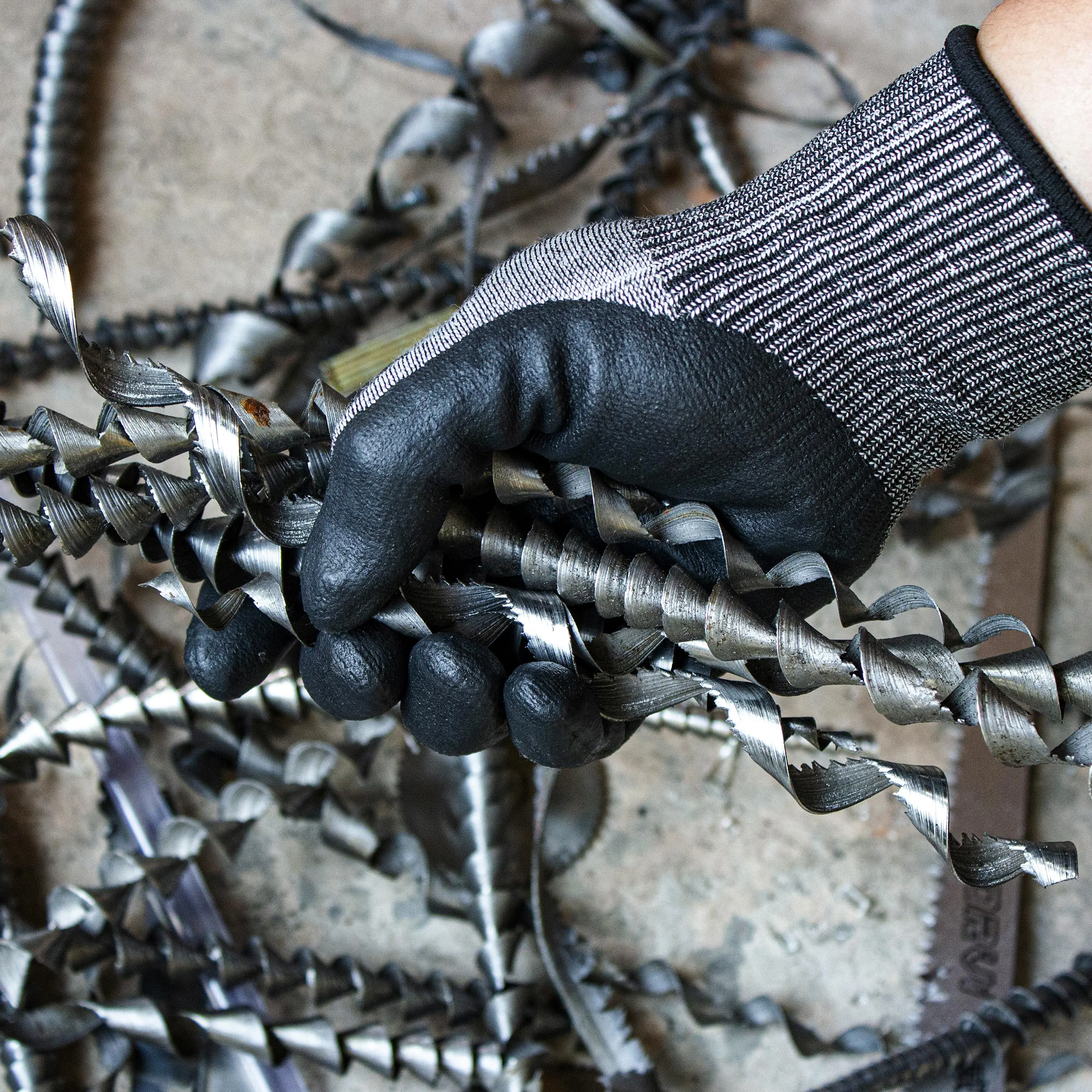 
ce certificate cheap price nitrile coated anti-cut safety gloves industrial 