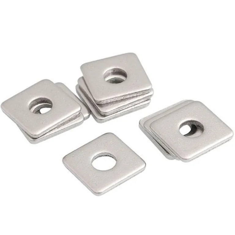 Handan Factory Carbon Steel High Strength Grade 8.8 Square Washer Finish ZP Plain  HDG Color DIN436