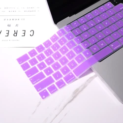 Laptop Keyboard Protector Covers High Quality Dustproof Soft Silicone for Macbook A2442 Color Keyboard Cover Silicone Key Board