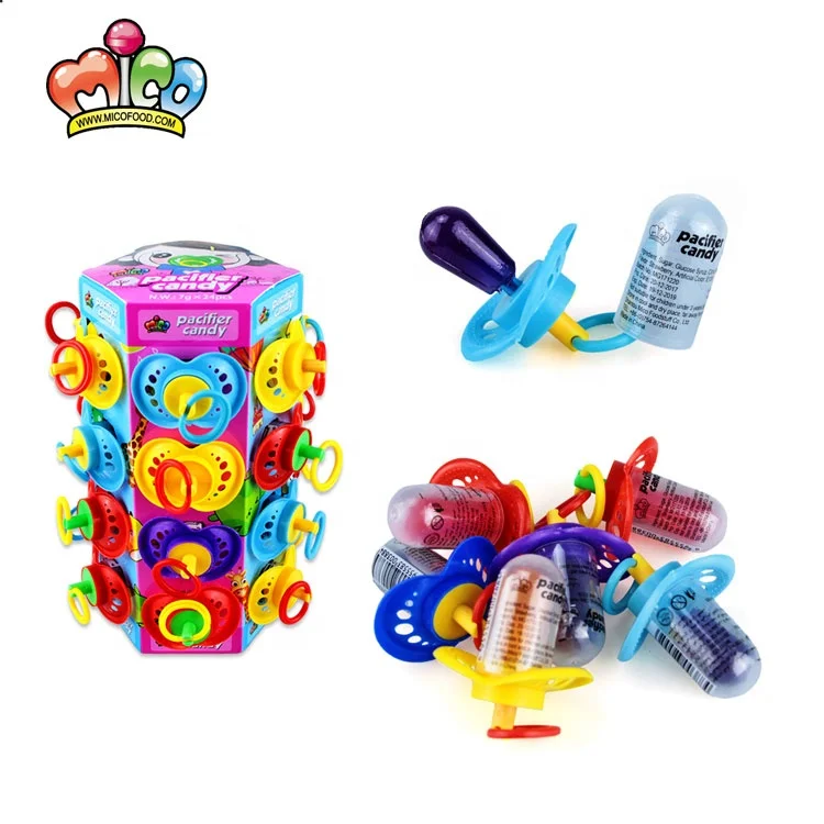 
2021 New Arrival Lighting Gyroscope Toy And Pacifier Hard Lollipop Candy For Child 