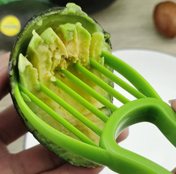 plastic kiwi fruit cutting spoon, kiwi serrated knife peeling scoop, avocado meat cutter tool avocado slicer
