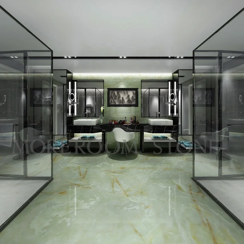 Foshan Green Onyx Porcelain Tile Bathroom Wall Tiles