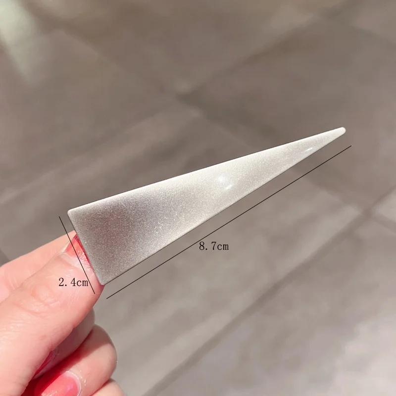 Eico Metal Hairpin Simple Geometric Shape Bangs Girl Hair Clips  One Line Duckbill Clip Accessories Women